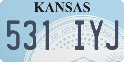 KS license plate 531IYJ