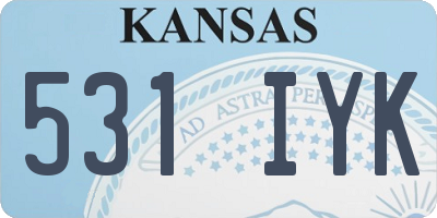 KS license plate 531IYK