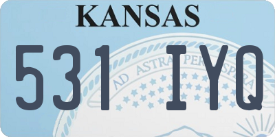 KS license plate 531IYQ