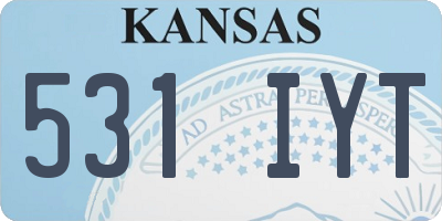 KS license plate 531IYT