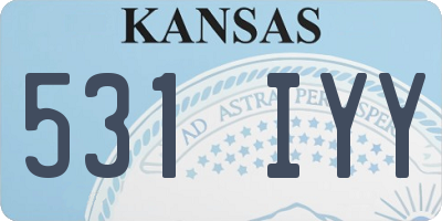 KS license plate 531IYY