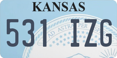 KS license plate 531IZG