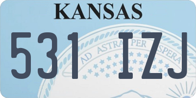 KS license plate 531IZJ