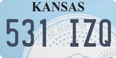 KS license plate 531IZQ