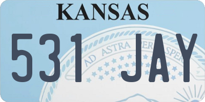 KS license plate 531JAY