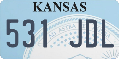 KS license plate 531JDL