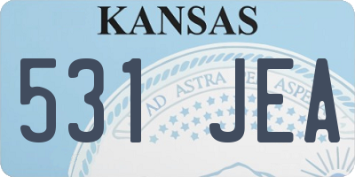 KS license plate 531JEA