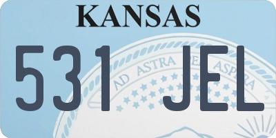 KS license plate 531JEL