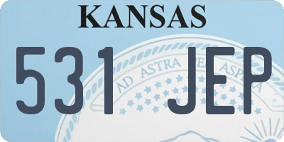 KS license plate 531JEP