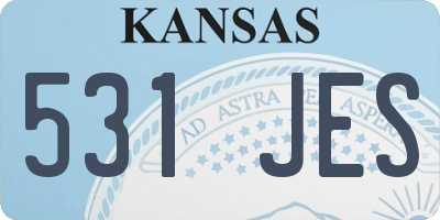 KS license plate 531JES