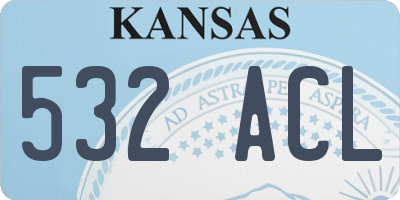 KS license plate 532ACL