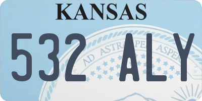 KS license plate 532ALY