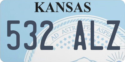 KS license plate 532ALZ