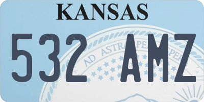 KS license plate 532AMZ