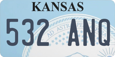 KS license plate 532ANQ