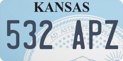 KS license plate 532APZ
