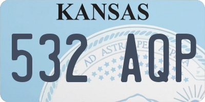 KS license plate 532AQP