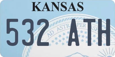 KS license plate 532ATH