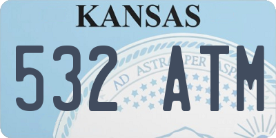 KS license plate 532ATM