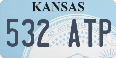 KS license plate 532ATP