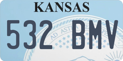 KS license plate 532BMV