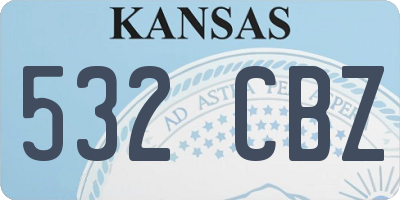 KS license plate 532CBZ