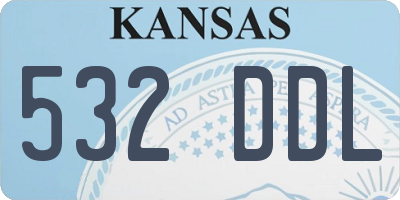 KS license plate 532DDL