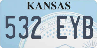KS license plate 532EYB