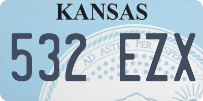 KS license plate 532EZX