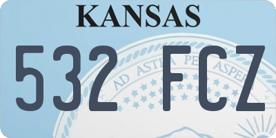 KS license plate 532FCZ