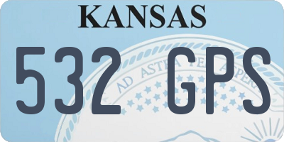 KS license plate 532GPS