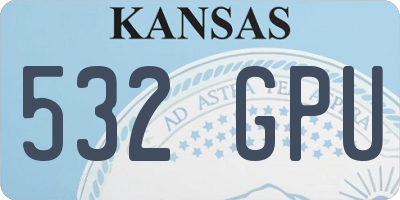 KS license plate 532GPU