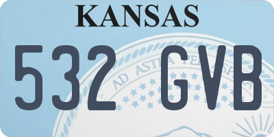 KS license plate 532GVB