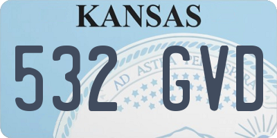 KS license plate 532GVD