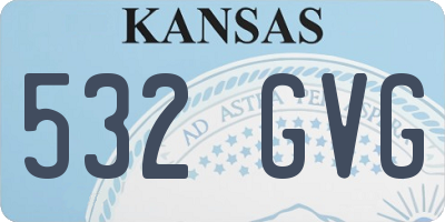 KS license plate 532GVG