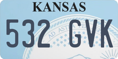 KS license plate 532GVK