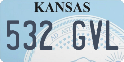 KS license plate 532GVL