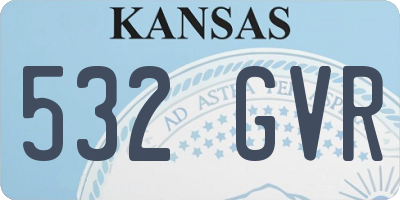 KS license plate 532GVR