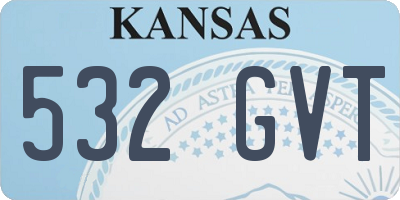 KS license plate 532GVT