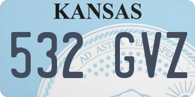 KS license plate 532GVZ