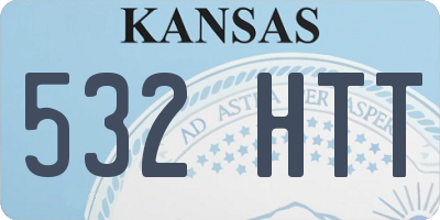 KS license plate 532HTT