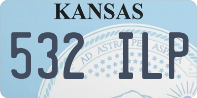 KS license plate 532ILP