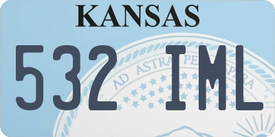 KS license plate 532IML