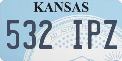 KS license plate 532IPZ