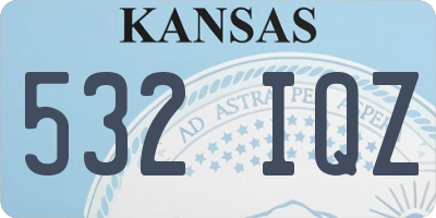 KS license plate 532IQZ