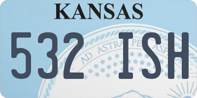 KS license plate 532ISH