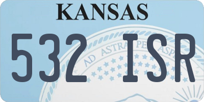 KS license plate 532ISR