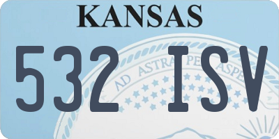 KS license plate 532ISV