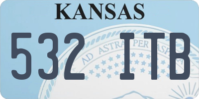 KS license plate 532ITB