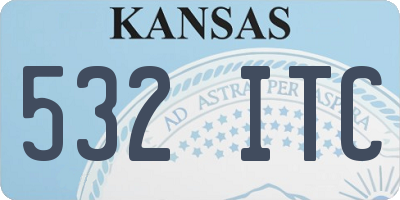 KS license plate 532ITC